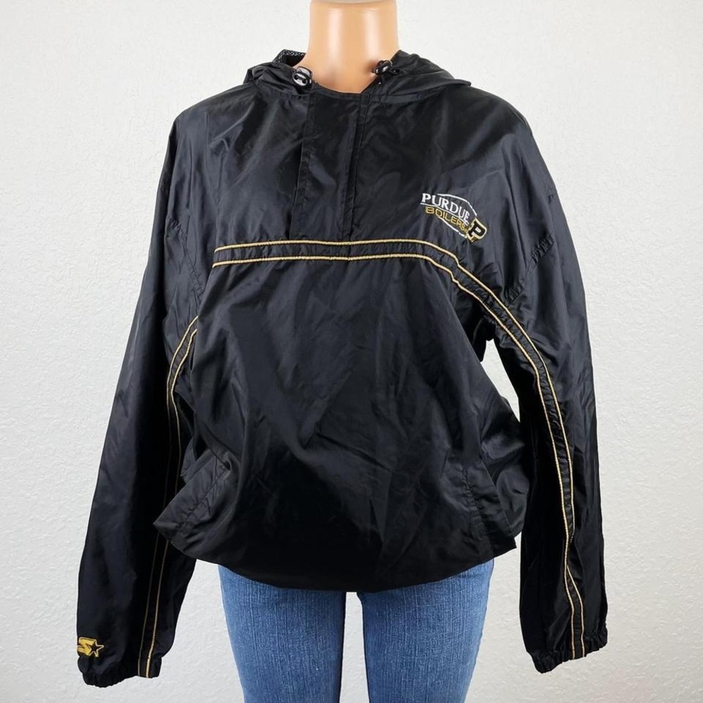 Vintage Starter Purdue Pullover Windbreaker‎ Rain Jacket